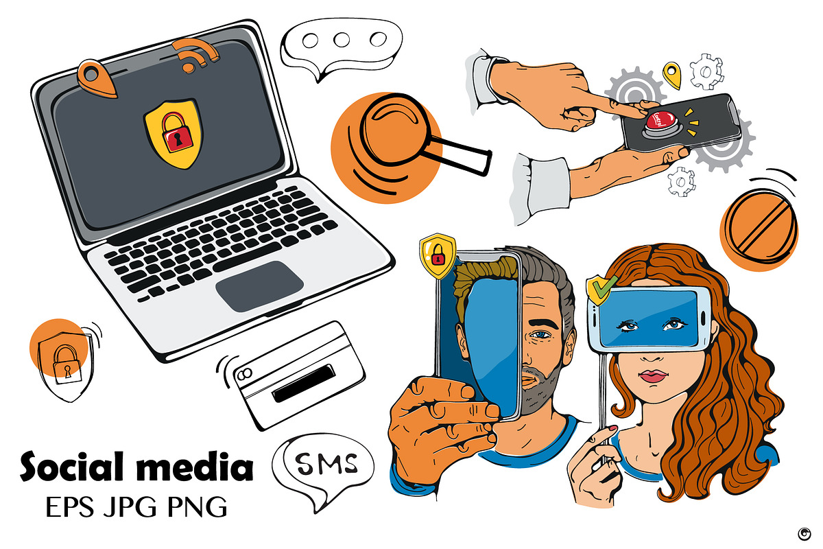 Social media, an Object Illustration by Olillia (Photo 8 of 8)