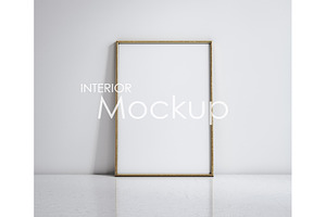 Frame mockup in home interior, a Print Template by Artjafara