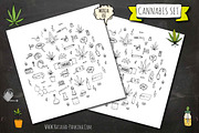 CANNABIS: 51 hand drawn elements!, an Outline Icon by Natasha-Pankina.com (Thumbnail 2 of 2)