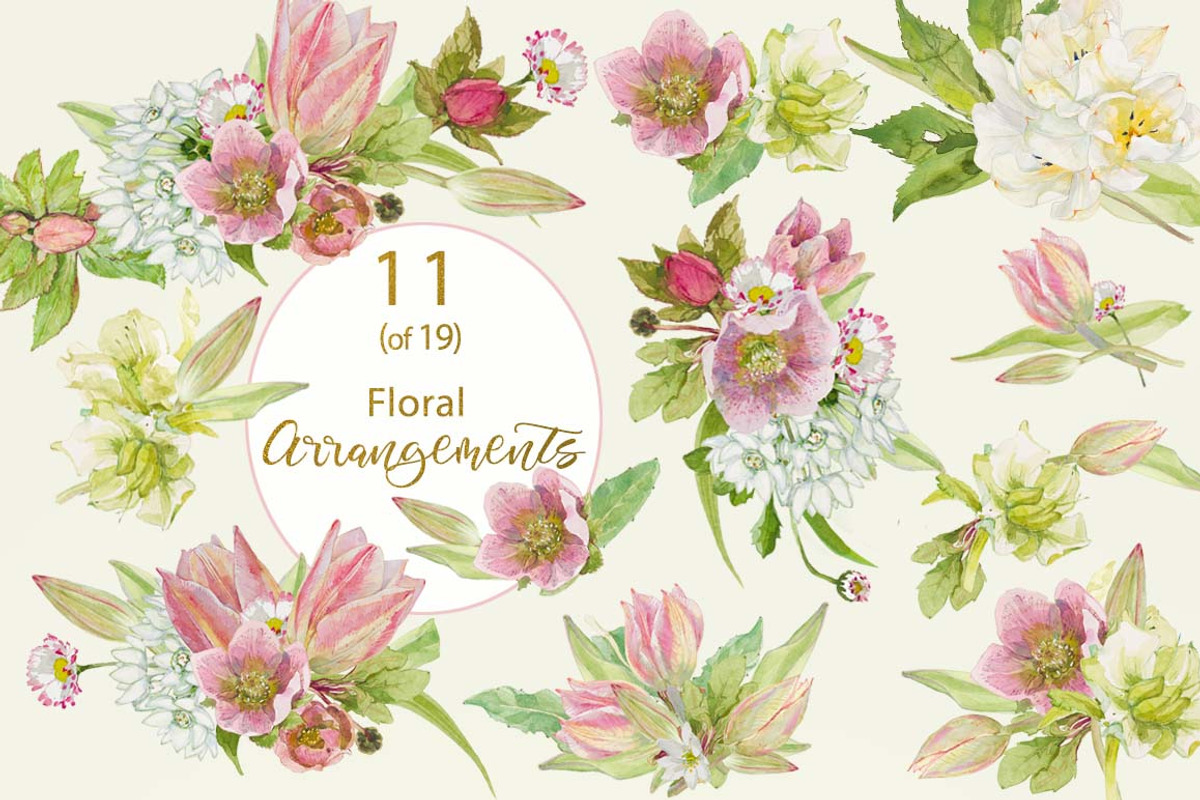 PINK TOOLBOX-70+DesignElements, an Illustration by watercolorwild.graphics (Photo 4 of 13)