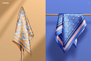 Silk Scarf Mockup - Studio series 02, an Apparel Mockup by Mocku (Thumbnail 6 of 13)
