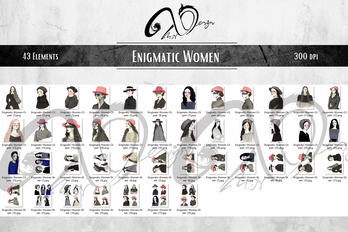 Enigmatic Women: Vintage Art, a Person Illustration by NiiiNArt (Photo 6 of 7)