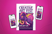 Art Festival Event Flyer Set, a Flyer Template by The Good Store (Thumbnail 1 of 2)