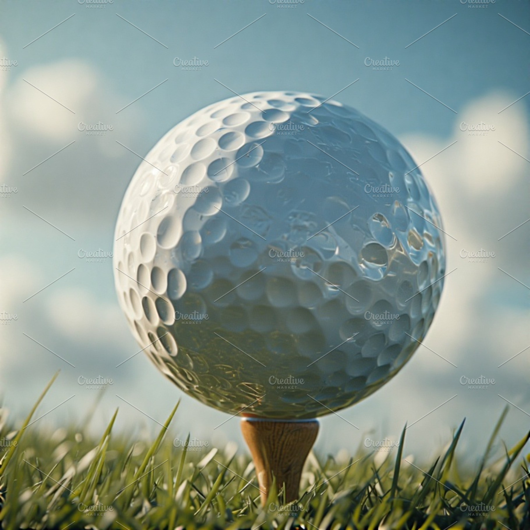 Golf ball stock image, a Photo by ComfortQ