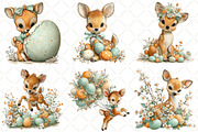 Whimsical Easter Deer Clipart, an Illustration by Black Bird Studio (Thumbnail 4 of 5)