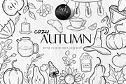 Cozy Autumn Doodles Line Art, an Object Graphic by Dervik Art Store (Thumbnail 1 of 6)