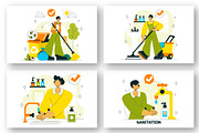 10 Sanitation Vector Illustration, a Person Illustration by denayunebgt (Thumbnail 2 of 4)