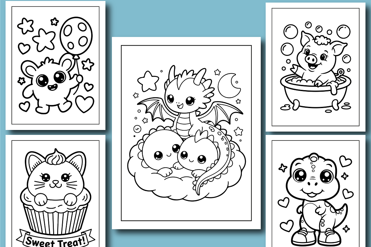 Adorable Simple Art Coloring Book, an Animal Illustration by Design Home (Photo 3 of 6)