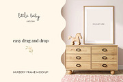 Baby Girl Nursery Frame Mockup, a Household Mockup by Coco & Cub Studio (Thumbnail 4 of 6)