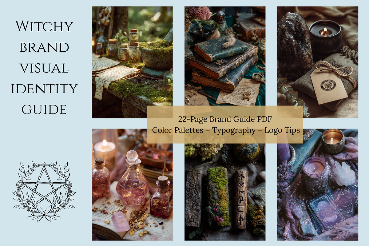 Witchy brand visual identity guide, a Palette Add-On by Alerya Studio (Photo 1 of 3)