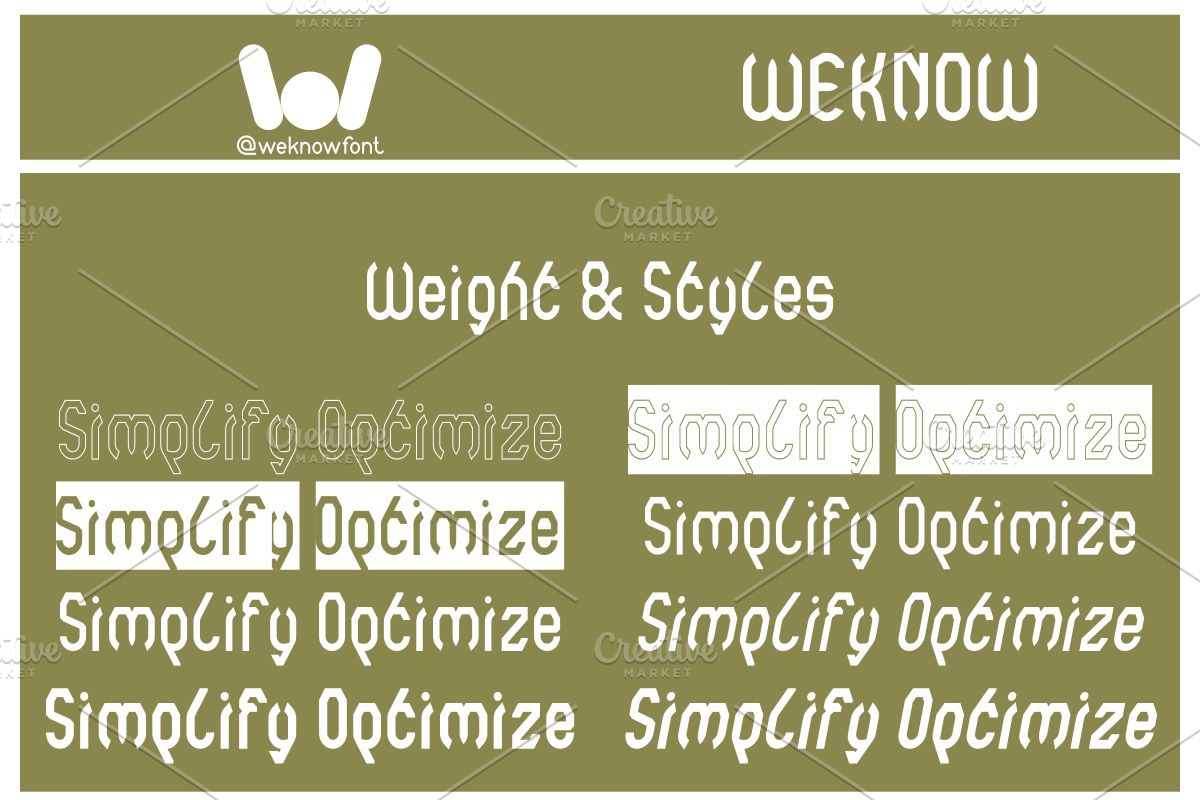 Simplify Optimize font, a Font by weknow (Photo 8 of 8)