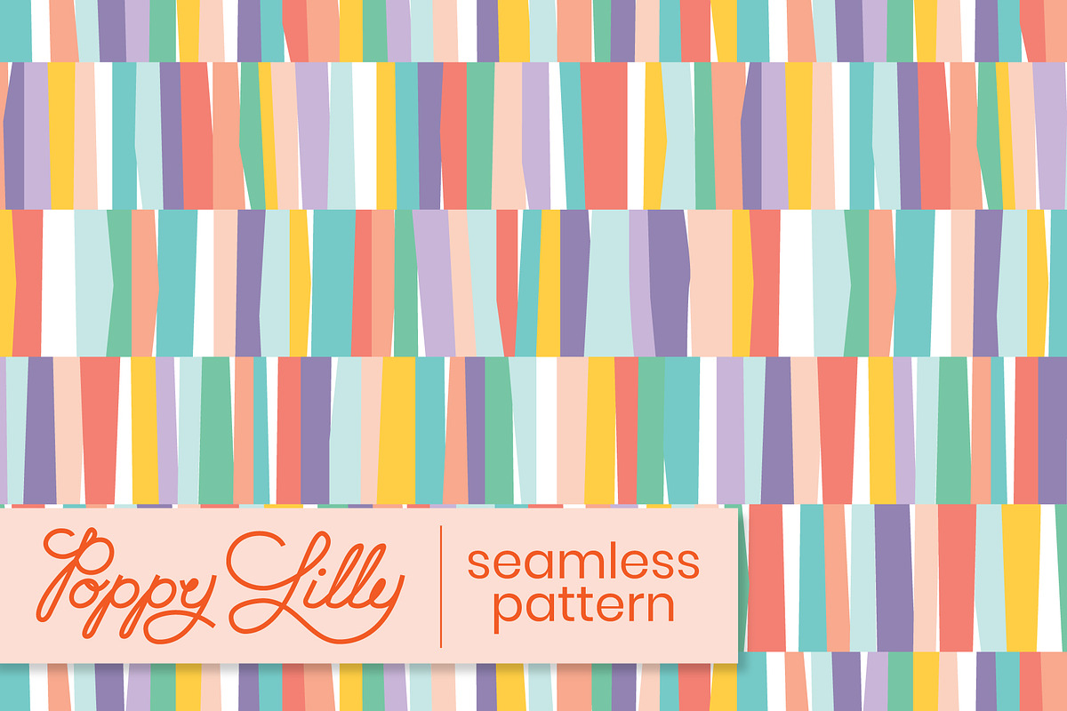 All Sorts of Stripes Repeat Pattern, a Pattern Graphic by Poppy Lilly