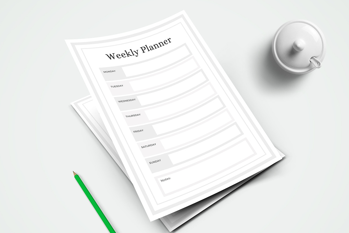 Canva Weekly Schedule Planner, a Stationery Template by ARP Creation (Photo 2 of 3)