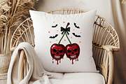 Skull Cherries, Coquette Halloween S, an Illustration by Libby Wishes (Thumbnail 6 of 6)