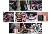 Black Friday Black & Pink Background, a Background Graphic by NadiaTheronArt (Thumbnail 4 of 5)