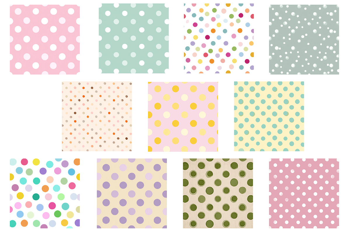 Pastel pink polka dot Pattern, an Illustration by Designworld (Photo 3 of 4)