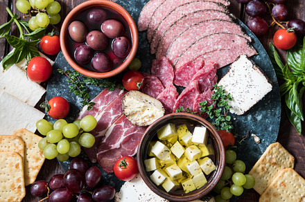Appetizer selection stock photo containing antipasti and antipasto, a Food & Drink Photo by Ivanna