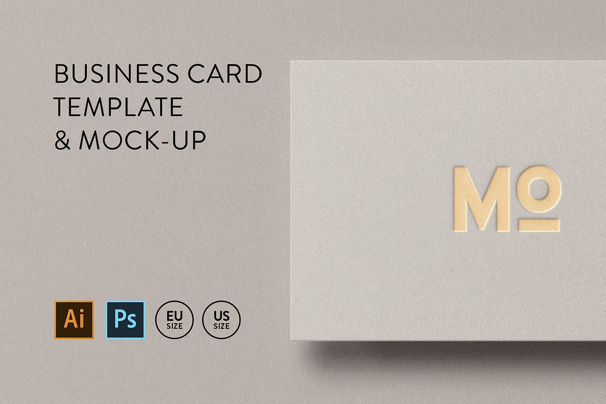 Business Card Mockup Template Logo, a Business Card Template by PrintPixel (Photo 1 of 8)