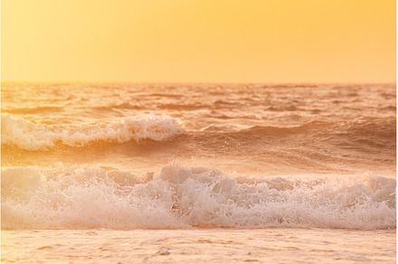Sunset above sea. Riplpe sea ocean, a Nature Photo by Our Amazing World