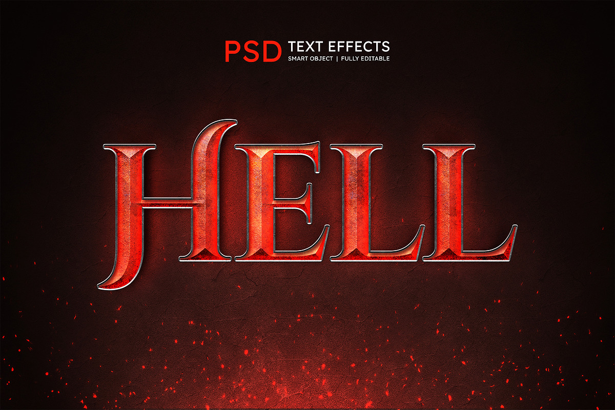 HELL Text Effect Style, a Layer Style Add-On by S_design