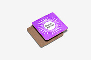 Square Coaster Mockup, a Cups & Container Mockup by Graphic Deal (Thumbnail 6 of 8)