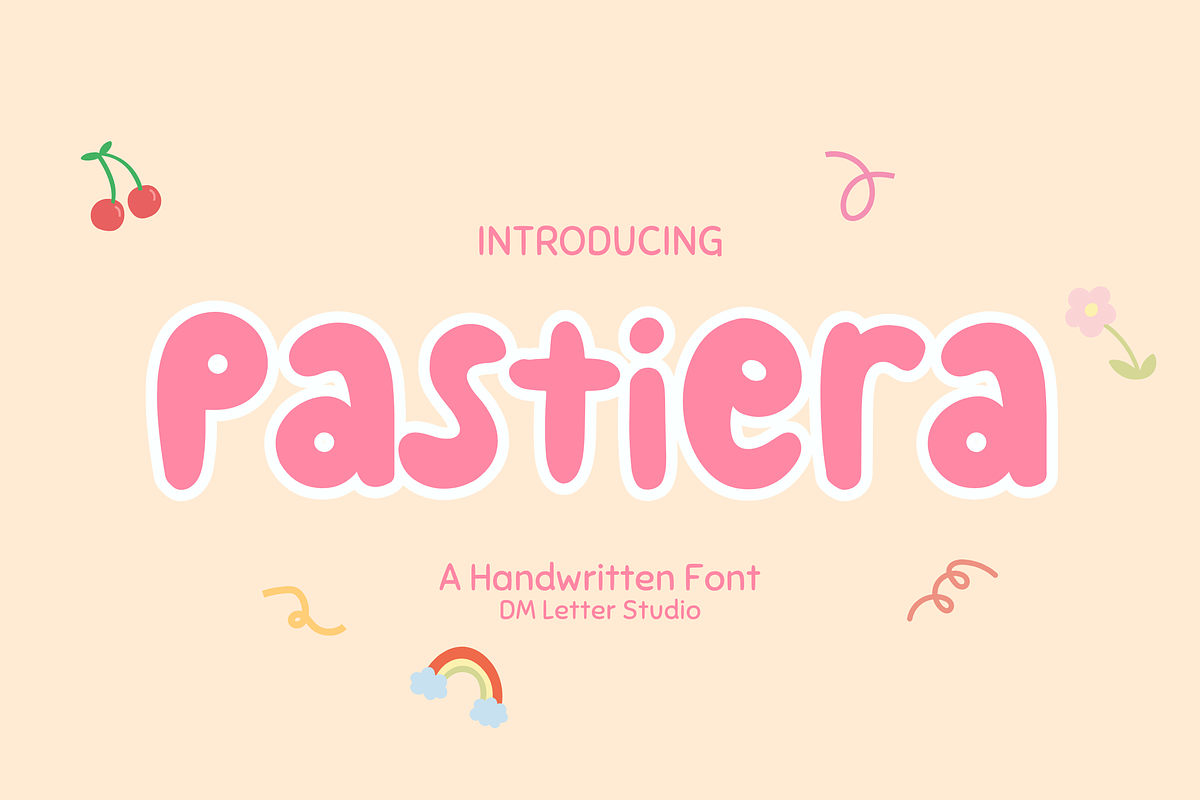 Pastiera – A Playful Handwritten, a Handwritten Font by Dm Studio (Photo 1 of 10)