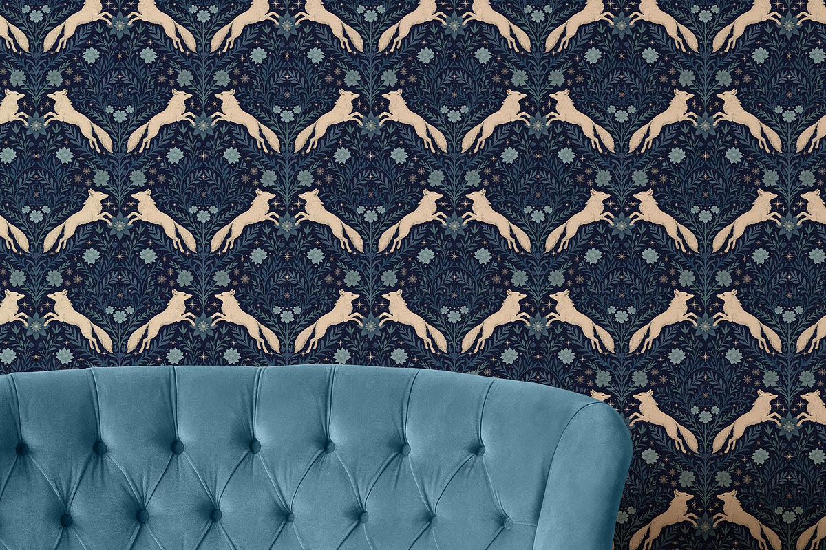 Arctic Foxes Seamless Pattern, a Pattern Graphic by Dina Mae (Photo 9 of 15)