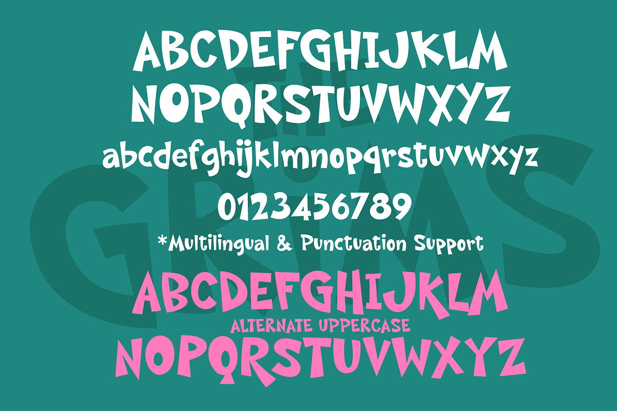 The Grims, a Sans Serif Font by BBtypeStudios (Photo 7 of 8)