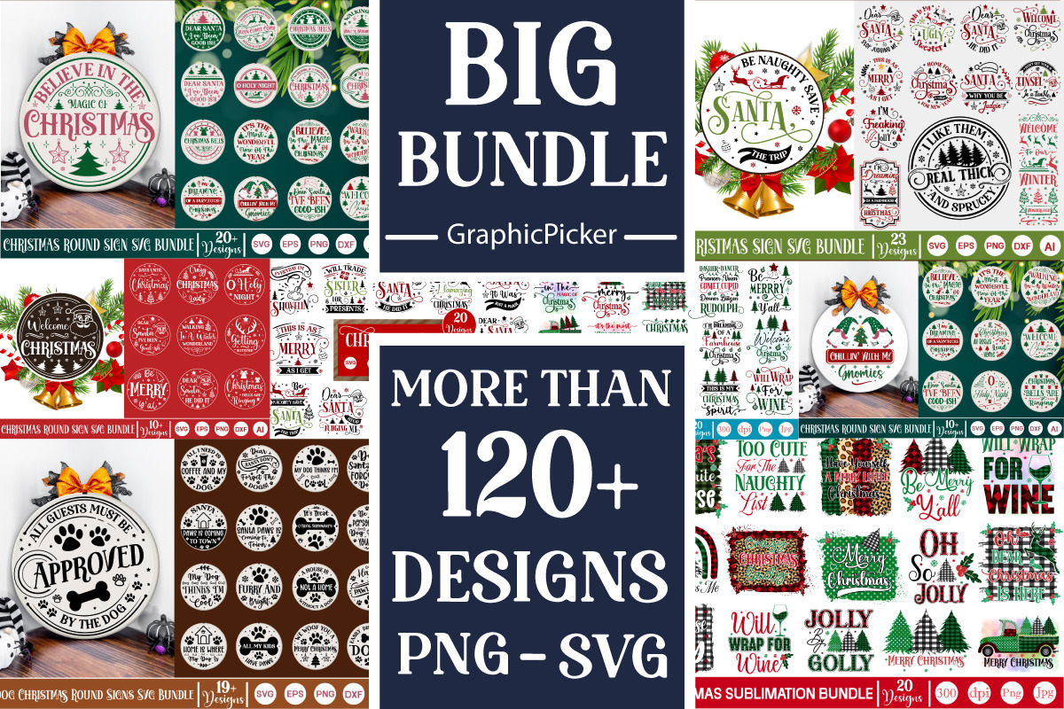 Mega Christmas Farmhouse Bundle, an Object Graphic by GraphicPicker (Photo 5 of 13)