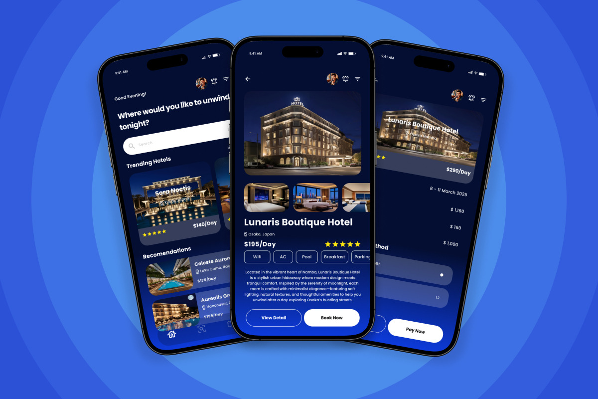 Nocturne - Hotel Design Template, an App Template by productype1 (Photo 4 of 5)