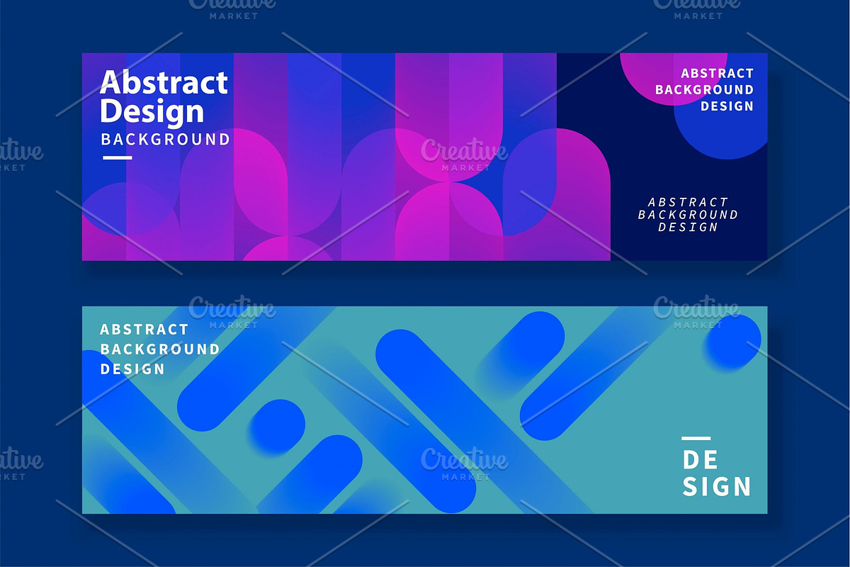 Abstract banner template design, a Templates & Theme by TotallypicRF