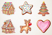 Gingerbread Wonderland Sweet Holiday, an Illustration by RobertsArt (Thumbnail 7 of 7)