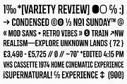 Letterboard - Condensed Sans Serif, a Sans Serif Font by Sunday Creative Co. (Thumbnail 4 of 6)