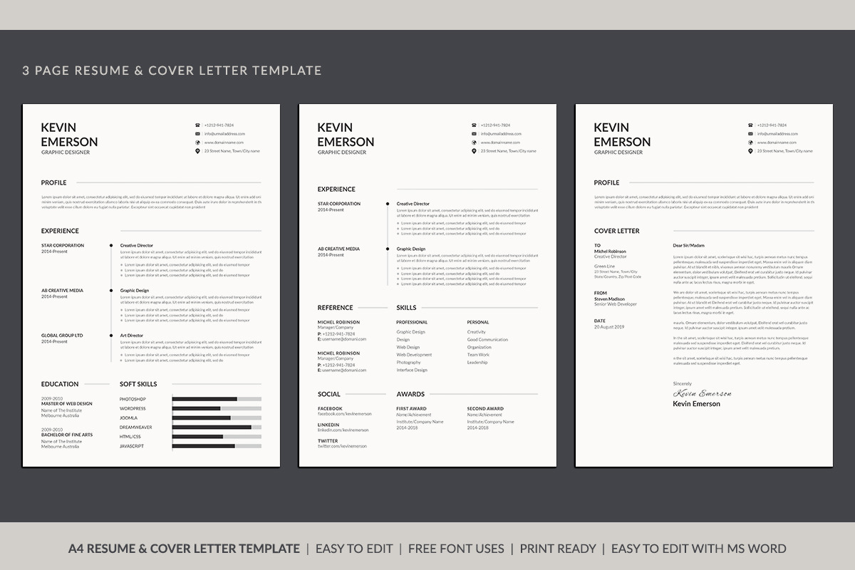 Resume/CV, a Resume Template by deviserpark (Photo 5 of 5)