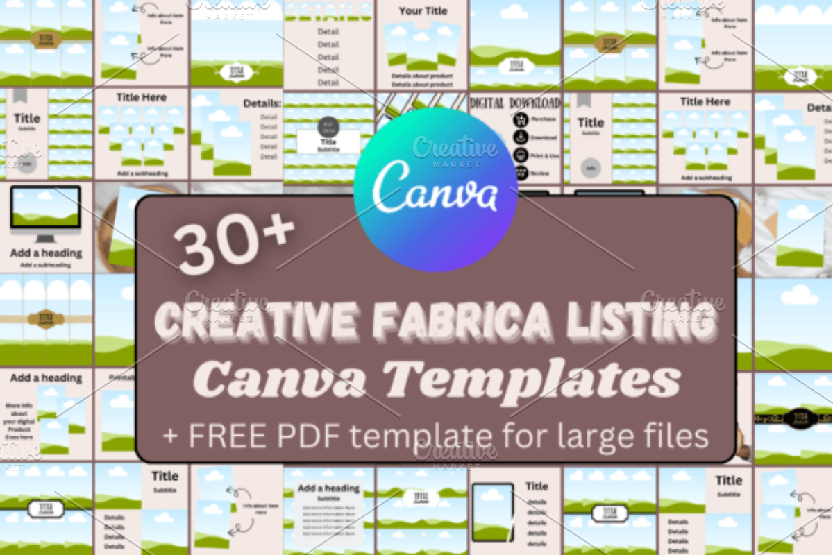 Creativefabrica Listing Canva Templa, a Marketing Template by Design Station (Photo 1 of 5)