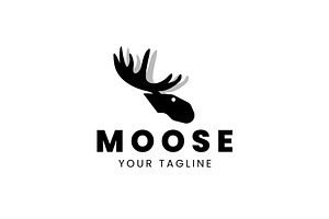 Moose logo vector icon illustration, a Branding & Logo Template by Dyn Studio