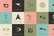 Midcentury Modern SVG Icons, an Outline Icon by Pacific Modern Art (Thumbnail 2 of 9)
