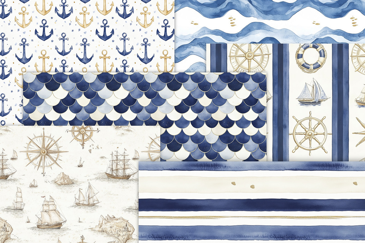 Ocean Voyage Collection, a Decorative Illustration by PeDe Designs (Photo 26 of 26)