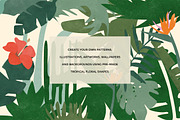 TROPICAL FOREST JUNGLE LEAVES, an Illustration by All This Concept (Thumbnail 2 of 10)