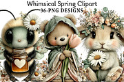 Whimsical Spring Clipart, an Illustration by Daily.Designs (Thumbnail 1 of 8)