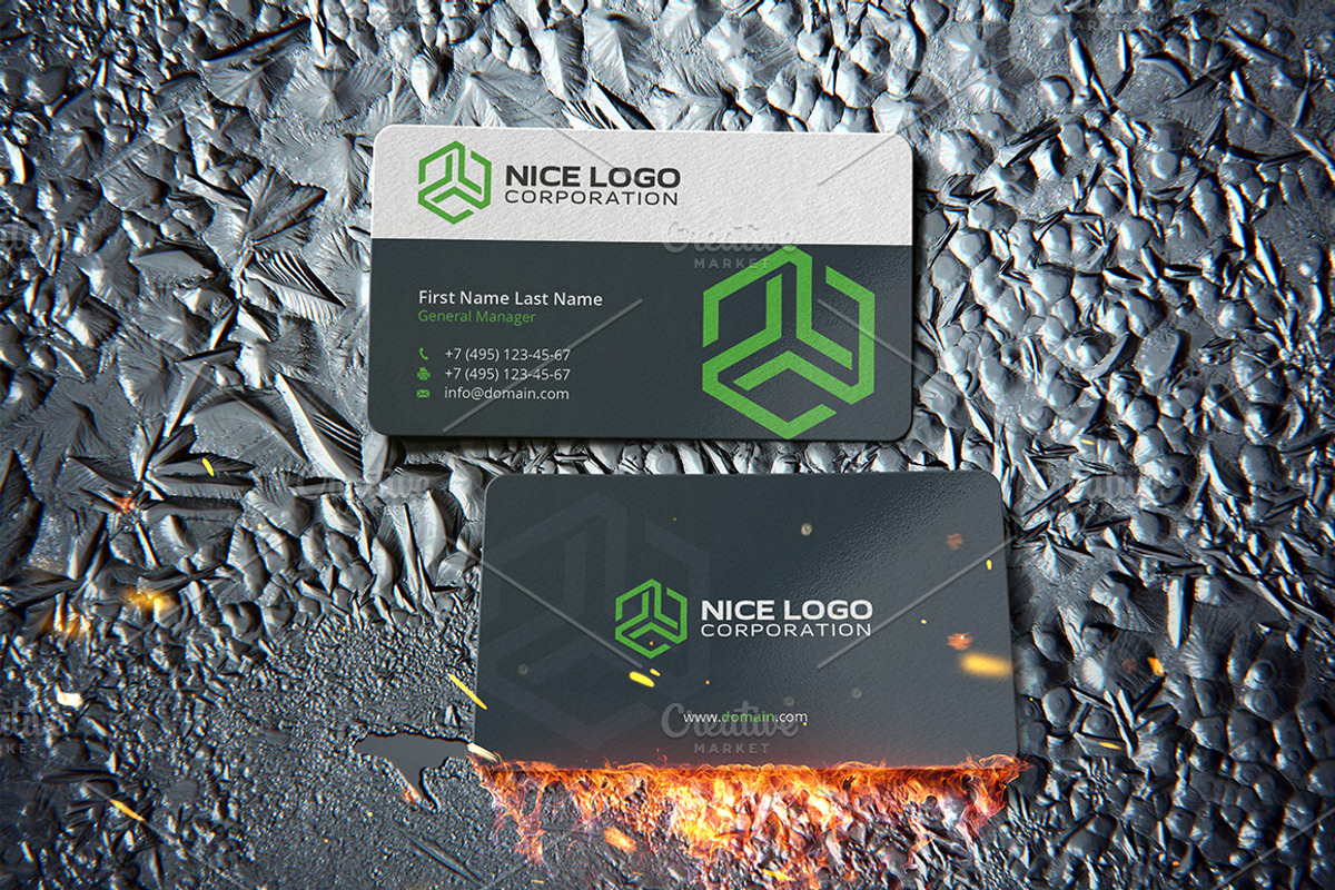 trio business card, a Business Card Template by Indigo Graphic Shop (Photo 3 of 4)