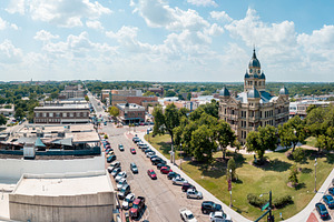 Panoramic of Downtown Denton Texas