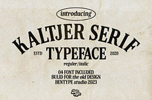 Kaltjer - Serif Font