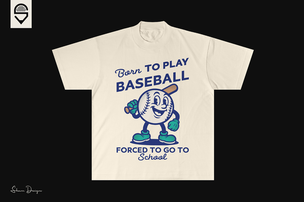 Baseball Character T-shirt Bundle, a Graphic by shaondesigns (Photo 4 of 7)