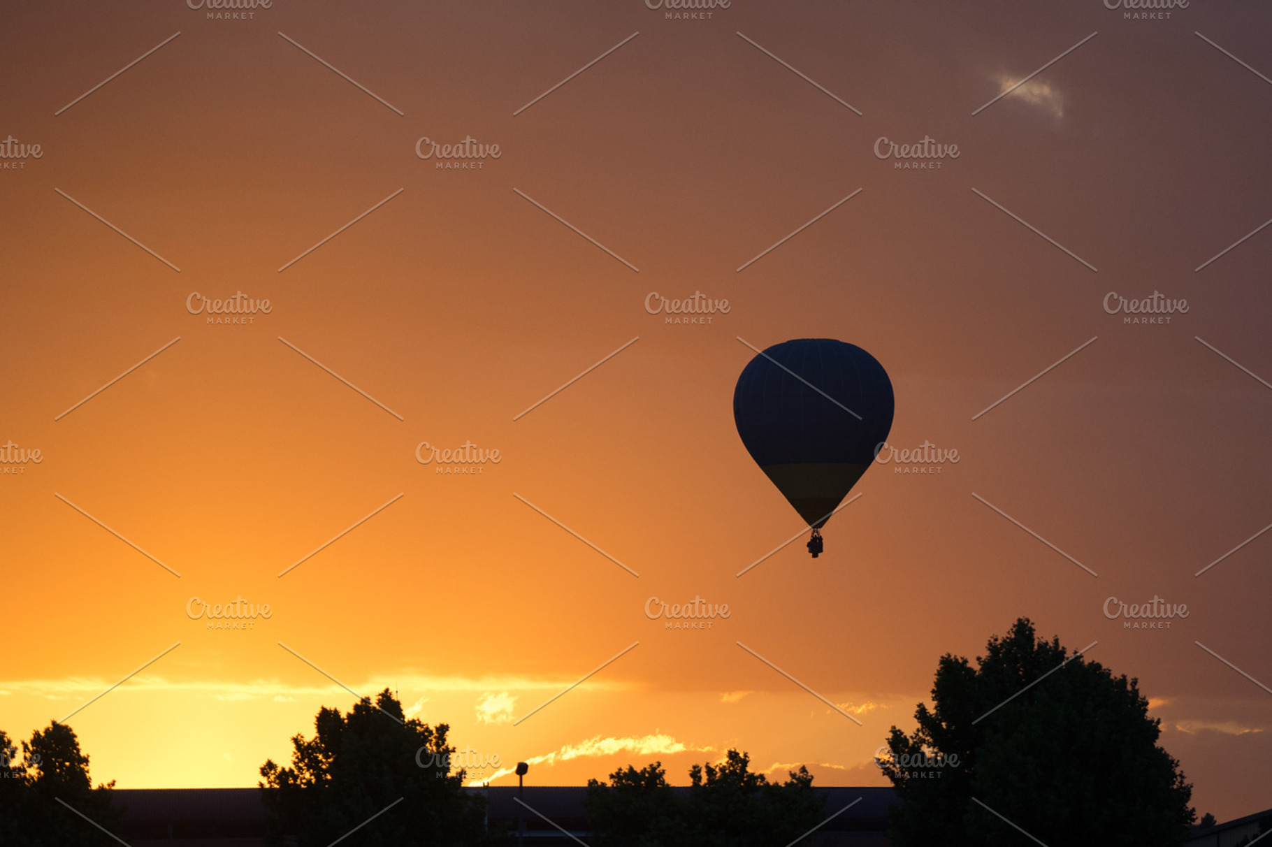 Balloon's silhouettejpg stock picture, a Transportation Photo by davidalca