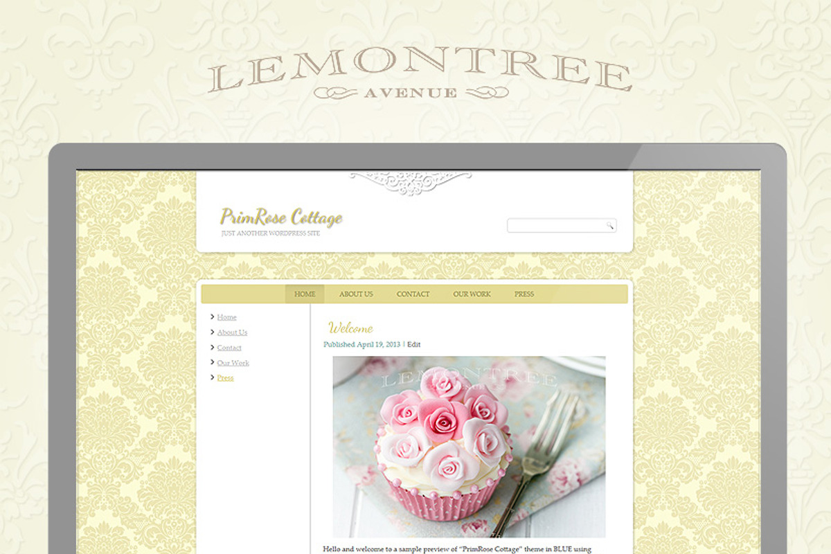 PrimRose Cottage (Lemon), a WordPress Template by Creative Cottage & Co.