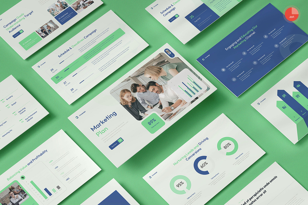 Marketing Plan, a Presentation Template by Pixslides (Photo 1 of 7)