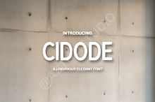 Cidode - Modern Luxury Serif Typefac