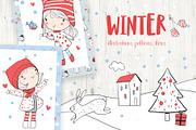 Winter set., an Illustration by Natalia Skripko (Thumbnail 1 of 4)