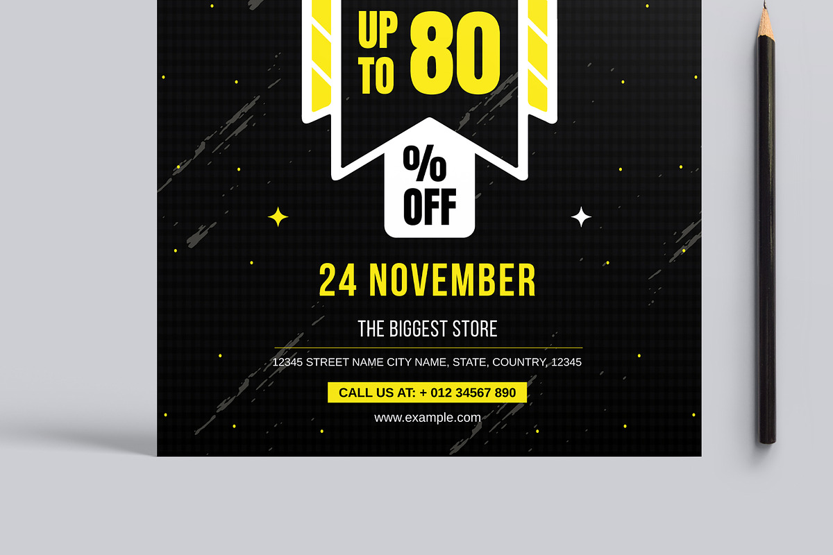 Black Friday Flyer Design, a Flyer Template by MightyDesign (Photo 5 of 8)